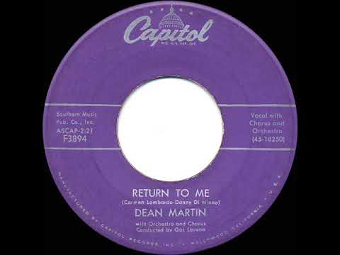 Return To Me (Ritorna A Me) - Billboard 1958