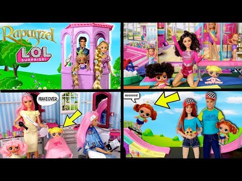 Barbie LOL Families Morning Routines - Gymnastics, School, Baby Goldie Playdates