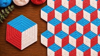 Eye-Catching Hexagon Crochet Design for a Beautiful Geometric Look