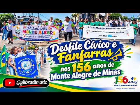 Desfile Cívico 156 anos de Monte Alegre de Minas