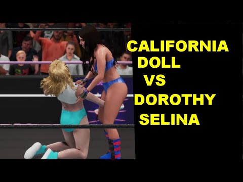 GLOW 1985 California Doll vs Dorothy & Selina - 2 on 1 Knockout Match