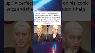 During Eminem&#39;s 2001 sentencing, the judge reportedly said: Mr. Mathers, now🤯❤#shorts