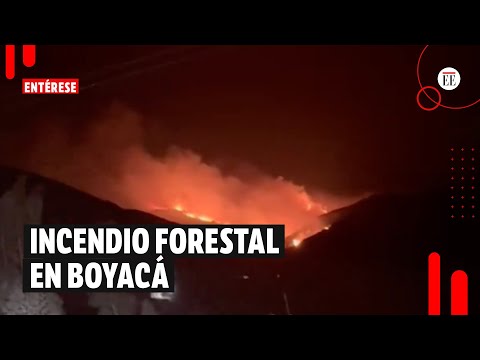 Autoridades reportan incendio forestal en Sora, Boyacá | El Espectador