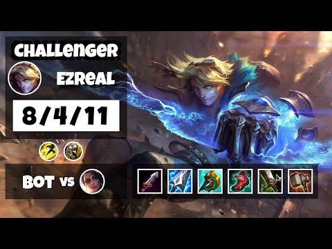 Ezreal Gameplay Challenger Replay S11 - 11.12 Bot Lane (8/4/11) - NA