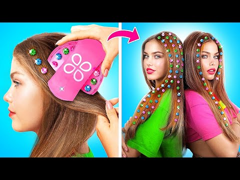 From nerd to popular twin! Complete makeover with viral hacks and gadgets!