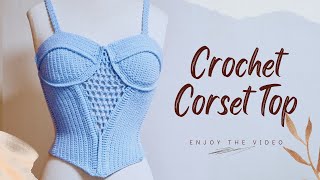 Beautiful Crochet Corset Top | Tutorial
