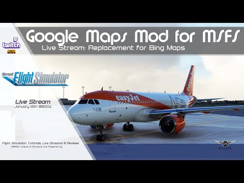 MSFS 2020  | Google Maps Mod | Test Flight
