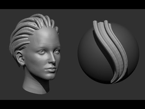 Make Your Very Own Custom Hair Brush And Hairstyle In Zbrush For Your 3D Character Model
