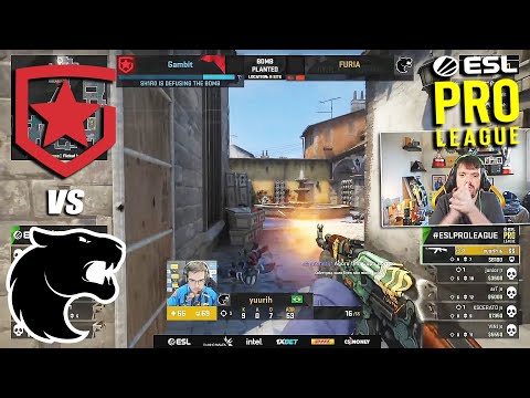 FURIA vs GAMBIT - ESL Pro League - HIGHLIGHTS | CSGO