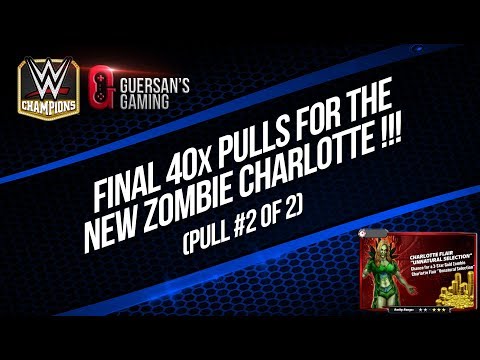 Final 40x Pulls for the New Zombie Charlotte ! (Pull 2 of 2) / WWE Champions 🍀