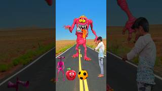 Download lagu I kicked Pac-Man, the ball, the apple, and a giant siren head appeared – A thrilling game 😁🥹😂 mp3