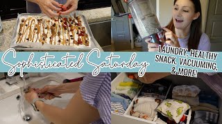 NEW SOPHISTICATED SATURDAY GET IT ALL DONE // Laundry & Vacuuming Routine