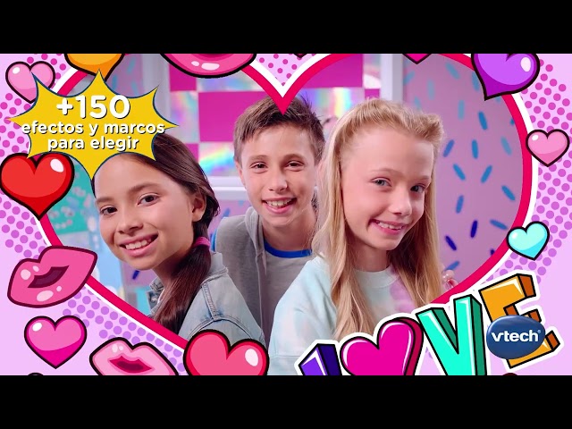 Vídeo relacionado con VTech - Kidizoom Print CAM Rosa, Cámara de Fotos instantáneas y vídeos para niños +5 años, Impresión Instantánea, Plantillas, Efectos, Marcos, Versión ESP