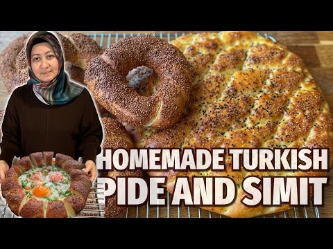 Traditional Turkish Breads at Home: Pide and Simit from One Dough Recipe