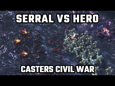 ZVP IS FUN AGAIN! - SERRAL VS HERO! - Casters Civil War (CatZ vs Nathanias) [StarCraft 2]