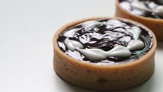 no bake chocolate tart recipe 노오븐 초콜릿 타르트 만들기 (우유로 가나슈만들기) チョコレートタルト : baking 베이킹 한세 hanse