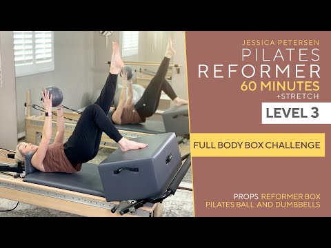Pilates Reformer 60 Minute Workout and Stretch Level 3 - Full Body Box Challenge