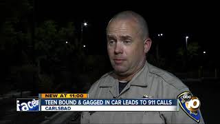 Teen bound and gagged in car leads to 911 calls
