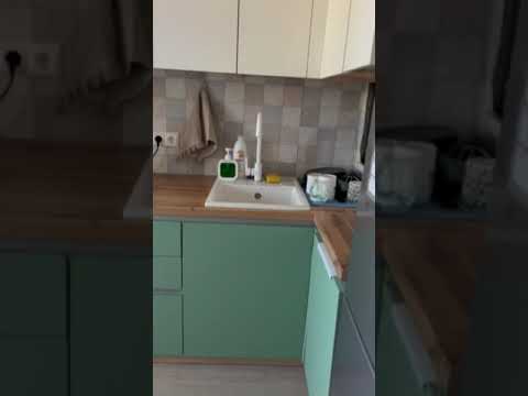 Кухня Minimal белый премиум/cумеречный голубой