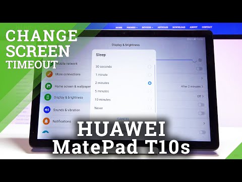 How to Change Screen Timeout in HUAWEI MatePad T10s – Customize Display Settings
