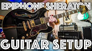Video thumbnail for EPIPHONE Sheraton II PRO - GUITAR SETUP & DEMO by StartToRockTV