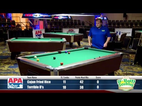 Semi-Finals - 9-Ball Doubles - 2016 APA Poolplayer Championships
