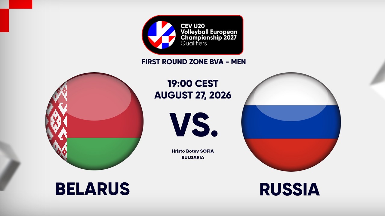 Full Match | BELARUS vs RUSSIA | CEV U20 Volleyball European Championship 2027 Men | BVA