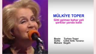 MÜLKİYE TOPER  Gitti gelmez bahar yeli şarkılar yarıda kaldı