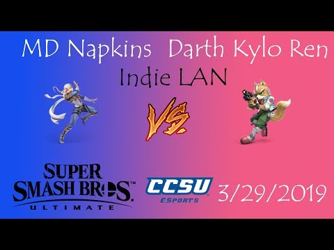 Indie LAN CCSU Smash Ultimate Tournament - MD Napkins (Sheik) vs Darth Kylo Ren (Fox)