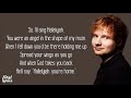 Ed Sheeran - Supermarket Flowers - Lyrics