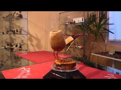 Pipa olivastro chimney fatta a mano - www.paronellipipe.it