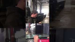 Peterbilt windshield installation