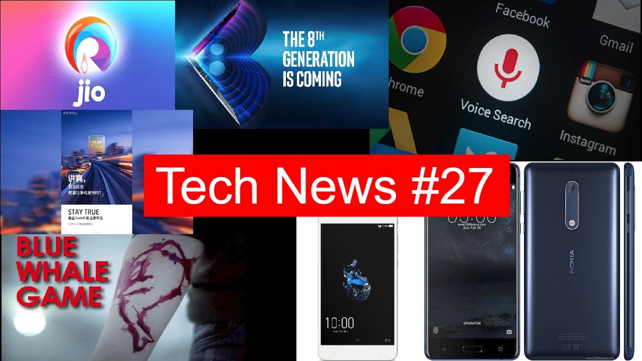Tech News #27 JioPhone Registrations, Meizu M6 Note, Intel 8th Gen, Coolplay 6, Nokia 5, Redmi 5A