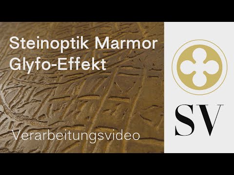 Steinoptik Marmor Glyfo Effekt by Stucco Veneziano Shop | Verarbeitungsvideo