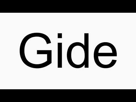 How to pronounce Gide