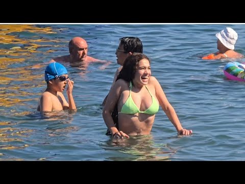 Batumi Georgia Beach Walk. 4K 🌴☀️🇬🇪