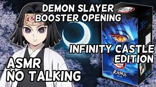 [ASMR] Infinity Castle Edition | Demon Slayer Booster Box Opening (No Talking)