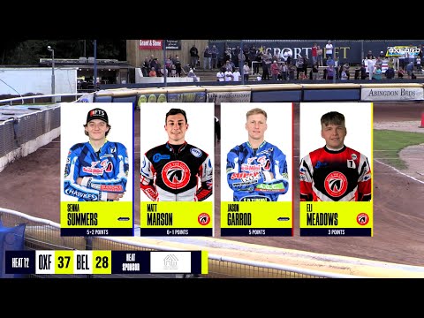 Heat 12 | Oxford vs Belle Vue | National League | OXFORD SPEEDWAY TV 2024