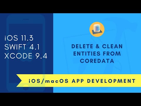 iOS Beginner : Core data Delete & Clean Entity (Swift 4 + Xcode 9)