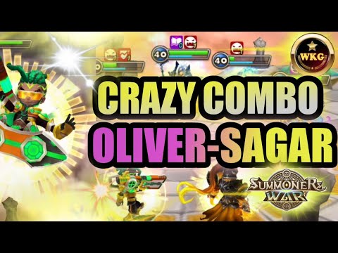 HE SHOULD BE NERF ! CRAZY COMBO OLIVER SAGAR - Summoners War