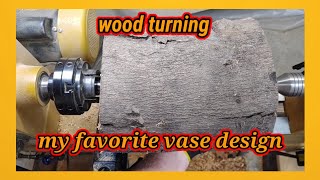 wood turning my favorite vase design