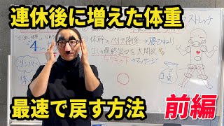 連休後に増えた体重、最速で戻す方法