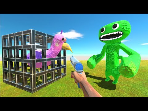 Help Jumbo Josh Rescue Opilia Bird From The Cage - Animal Revolt Battle Simulator