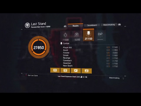 THE DIVISION: HEXO LMG BUILD 9.5K FIREARMS 600K TOUGHNESS LAST STAND Gameplay