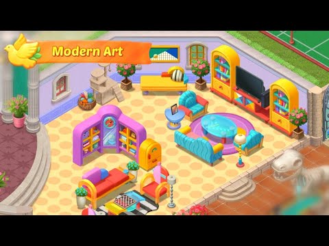 Matchington Mansion | Completed 'Modern Art' furniture set from token store 🏠