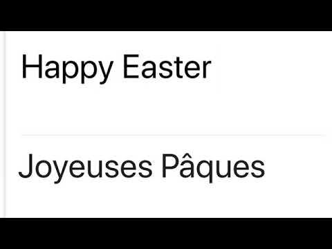 How to say Happy Easter