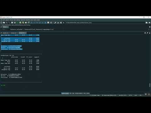 Foot Ball Match with Improve Accuracy in Python Projects