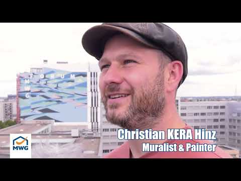 Fassadenkunst MWG-Forum in Magdeburg // Making off