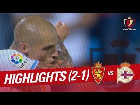 Highlights Real Zaragoza vs RC Deportivo (2-1)