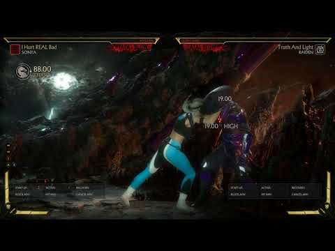 MK11 How to: Sonya Decisive Victory String (TIMING)
